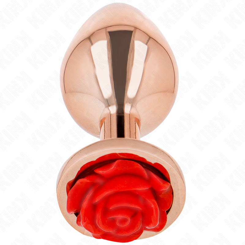 KINK - PLUG ANAL OR ROSE AVEC ROSE ROUGE S KINK PLEASURE PLUGS