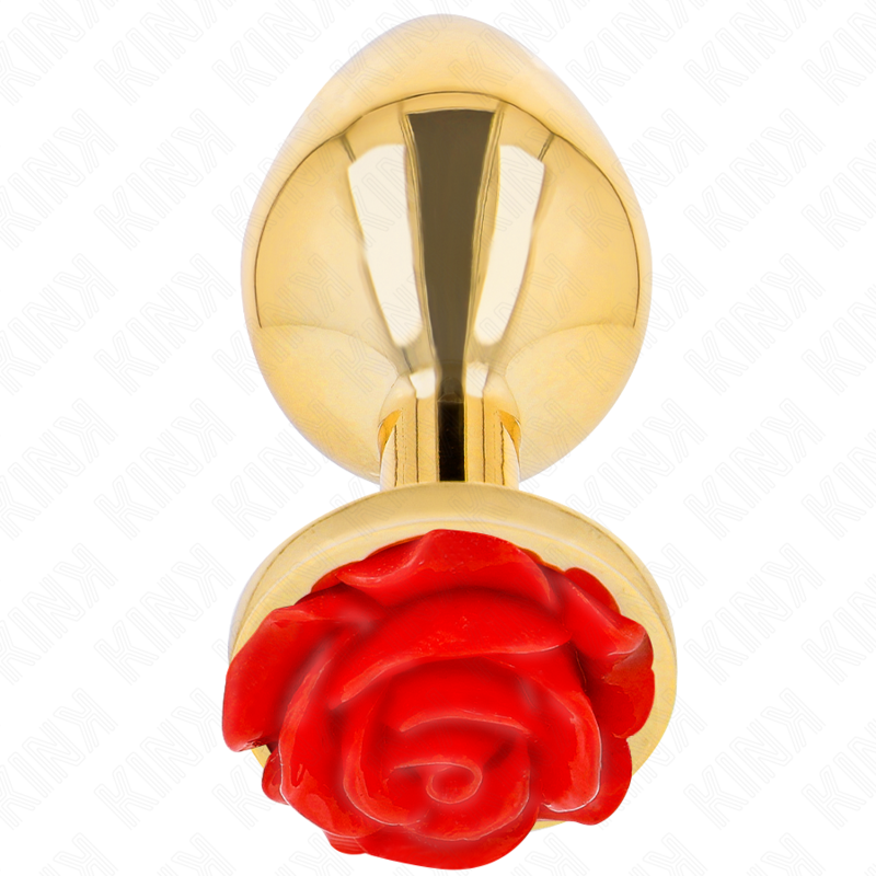 KINK - PLUG ANAL OR ROSE ROUGE TAILLE L KINK PLEASURE PLUGS