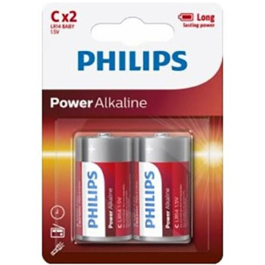 PHILIPS - PILE ALCALINE POWER C LR14 BLISTER*2 PHILLIPS