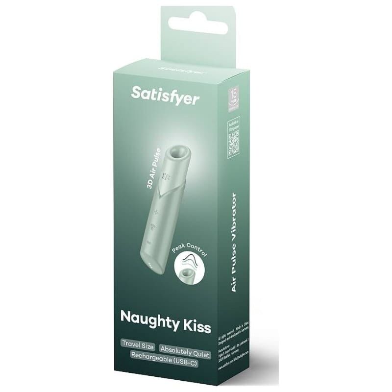 SATISFYER - STIMULATEUR DE CLITORIS NAUGHTY KISS WAVE AIGUE-MARINE SATISFYER AIR PULSE