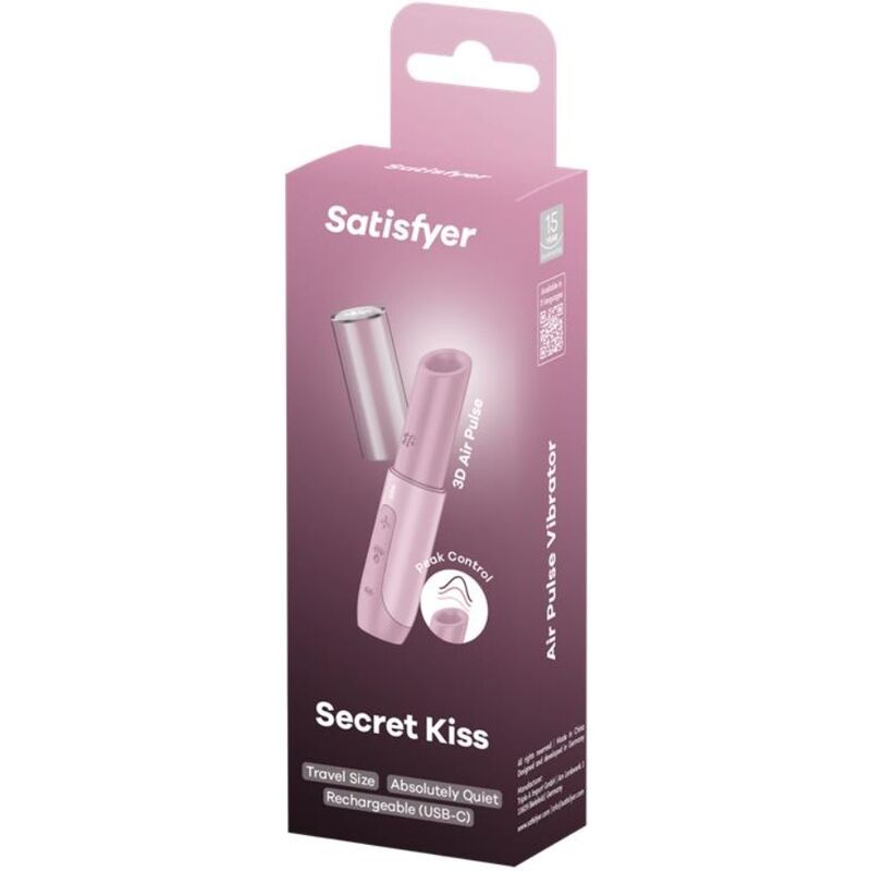 SATISFYER - STIMULATEUR DE CLITORIS SECRET KISS WAVE ROSE SATISFYER AIR PULSE