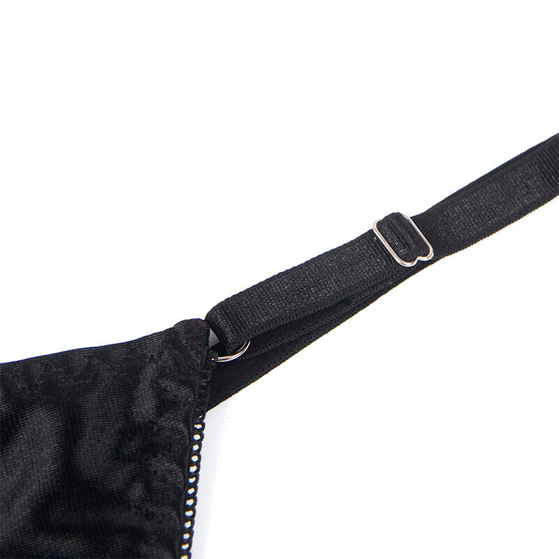 SUBBLIME - 955199 ENSEMBLE SOUTIEN-GORGE AVEC NŒUD NOIR RÉGLABLE S/M SUBBLIME SETS