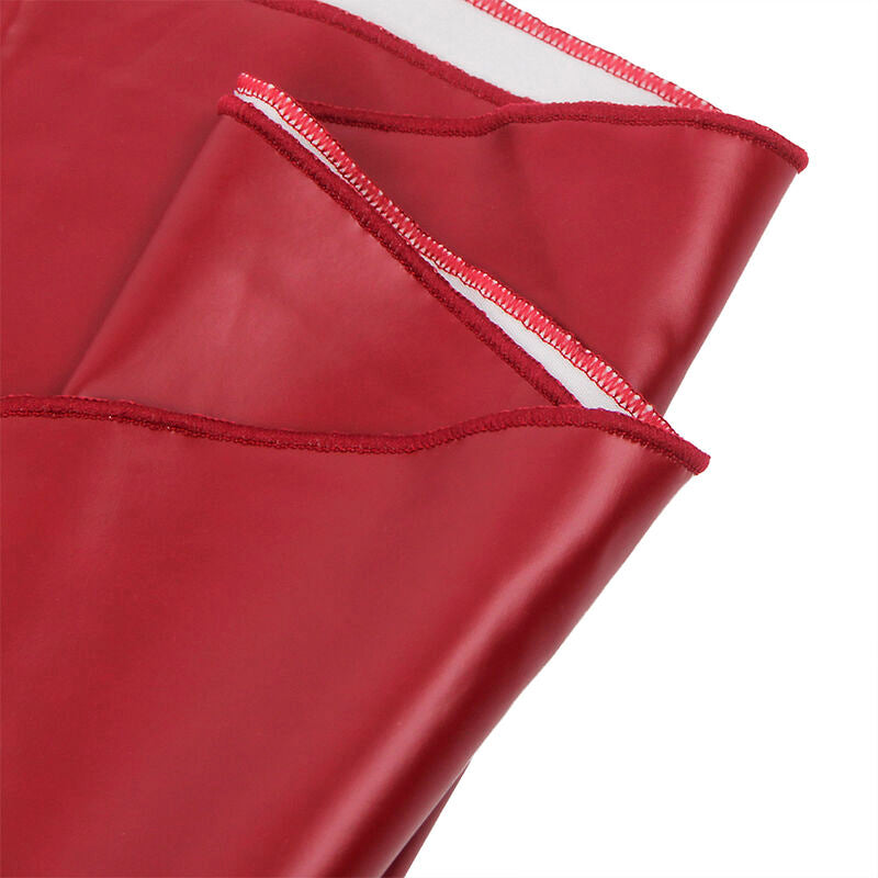 SUBBLIME - 955397 ROBE À BRETELLES EN CUIR BORDEAUX S/M SUBBLIME DRESSES