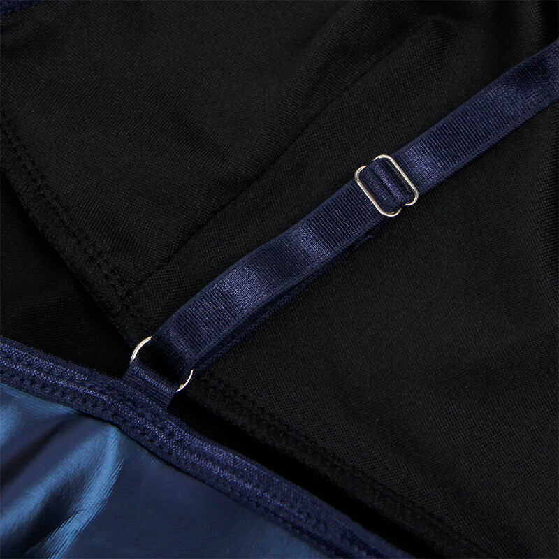 SUBBLIME - 955427 ROBE À BRETELLES EN CUIR BLEU L/XL SUBBLIME DRESSES