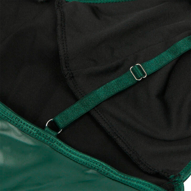 SUBBLIME - 955441 ROBE À BRETELLES EN CUIR VERT L/XL SUBBLIME DRESSES