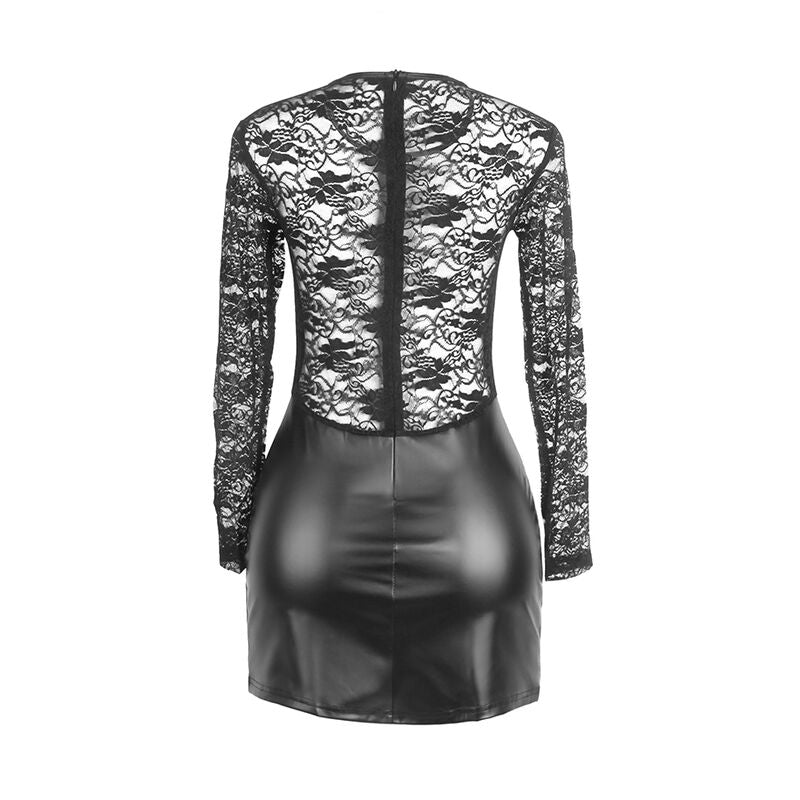 SUBBLIME - 955601 ROBE À MANCHES LONGUES AVEC DENTELLE NOIRE L/XL SUBBLIME DRESSES