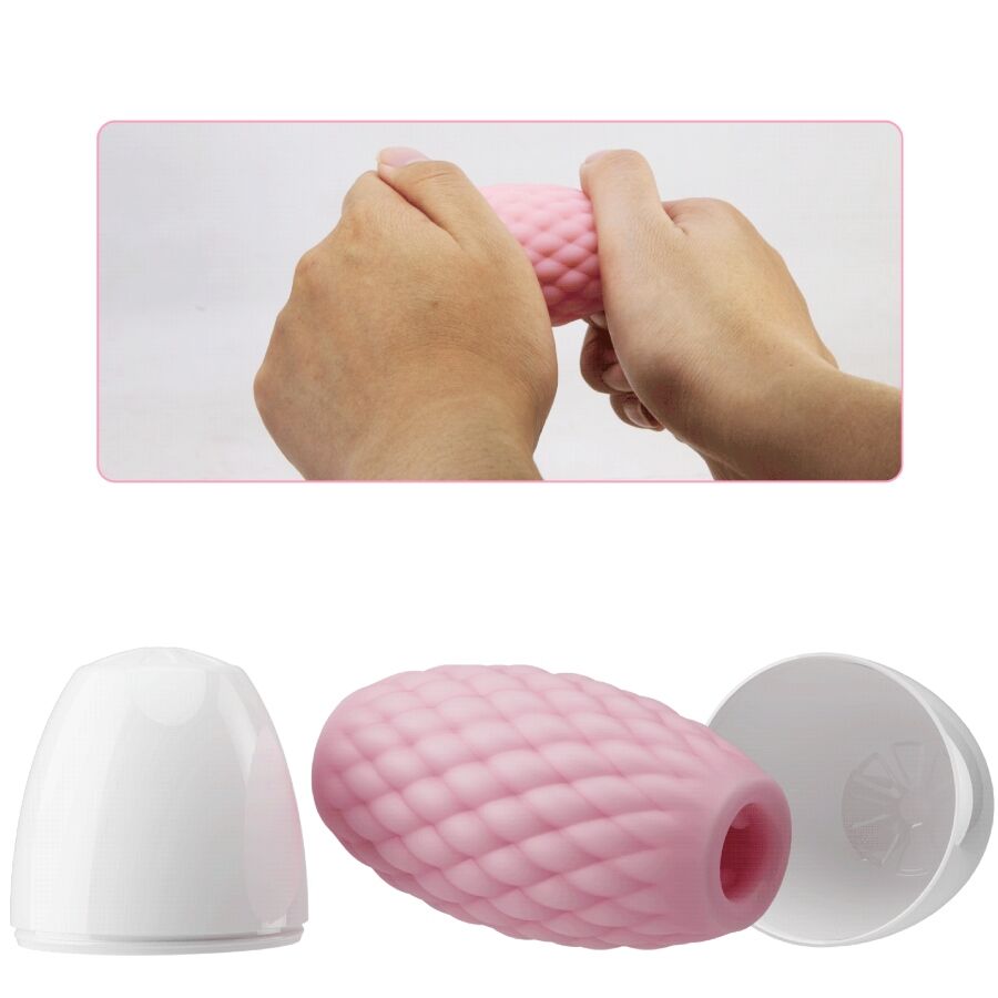 PRETTY LOVE - MASTURBATEUR POUR HOMME EN SILICONE ATHENA EROS ROSE PRETTY LOVE