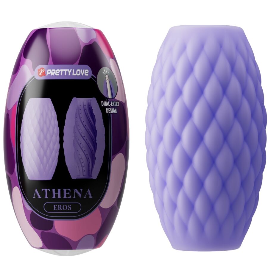 PRETTY LOVE - MASTURBATEUR POUR HOMME EN SILICONE ATHENA EROS VIOLET PRETTY LOVE