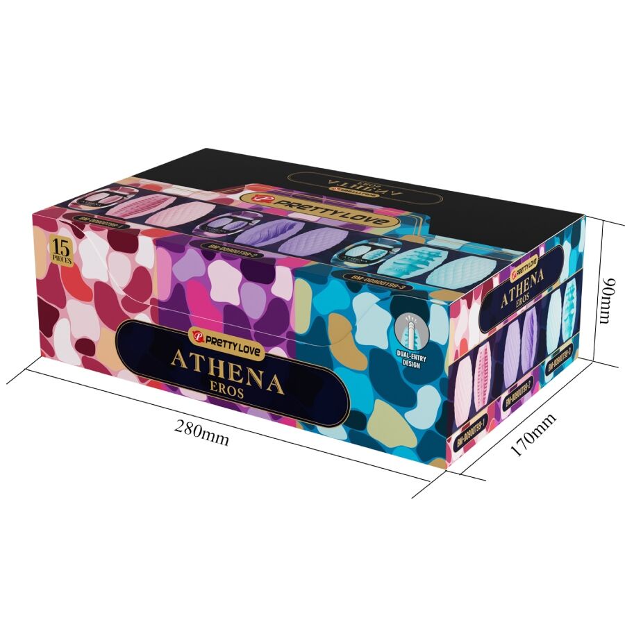 PRETTY LOVE - ATHENA EROS PACK 15 MASTURBATEURS MASCULINS DIVERS PRETTY LOVE