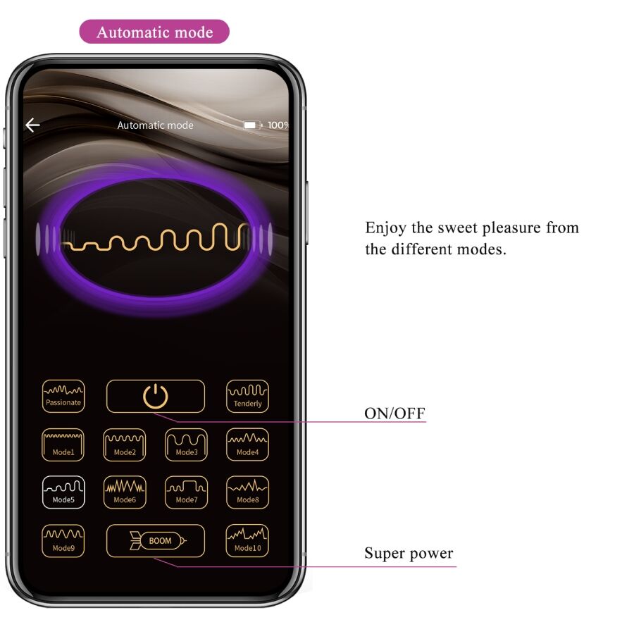 PRETTY LOVE - VIBRATEUR CONTRÔLÉ PAR APPLICATION LEVIATHAN VIOLET PRETTY LOVE SMART