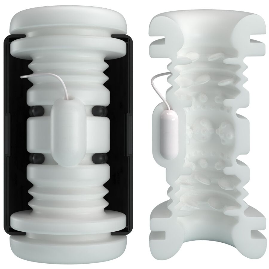 PRETTY LOVE - MASTURBATEUR POUR HOMME DJ GIRL AVEC VIBRATION 5 RÉGLAGES NEGRO PRETTY LOVE MALE