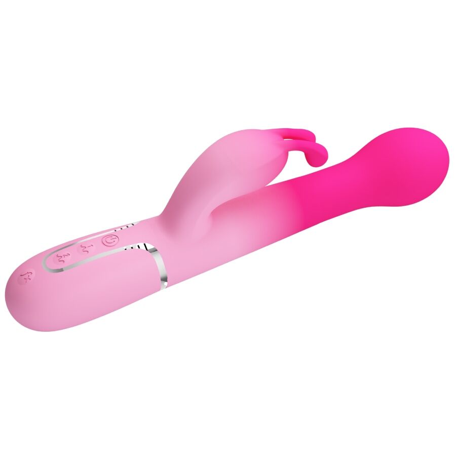 PRETTY LOVE - VIBRATEUR LAPIN MULTIFONCTION 3 EN 1 DEJON ROSE PRETTY LOVE