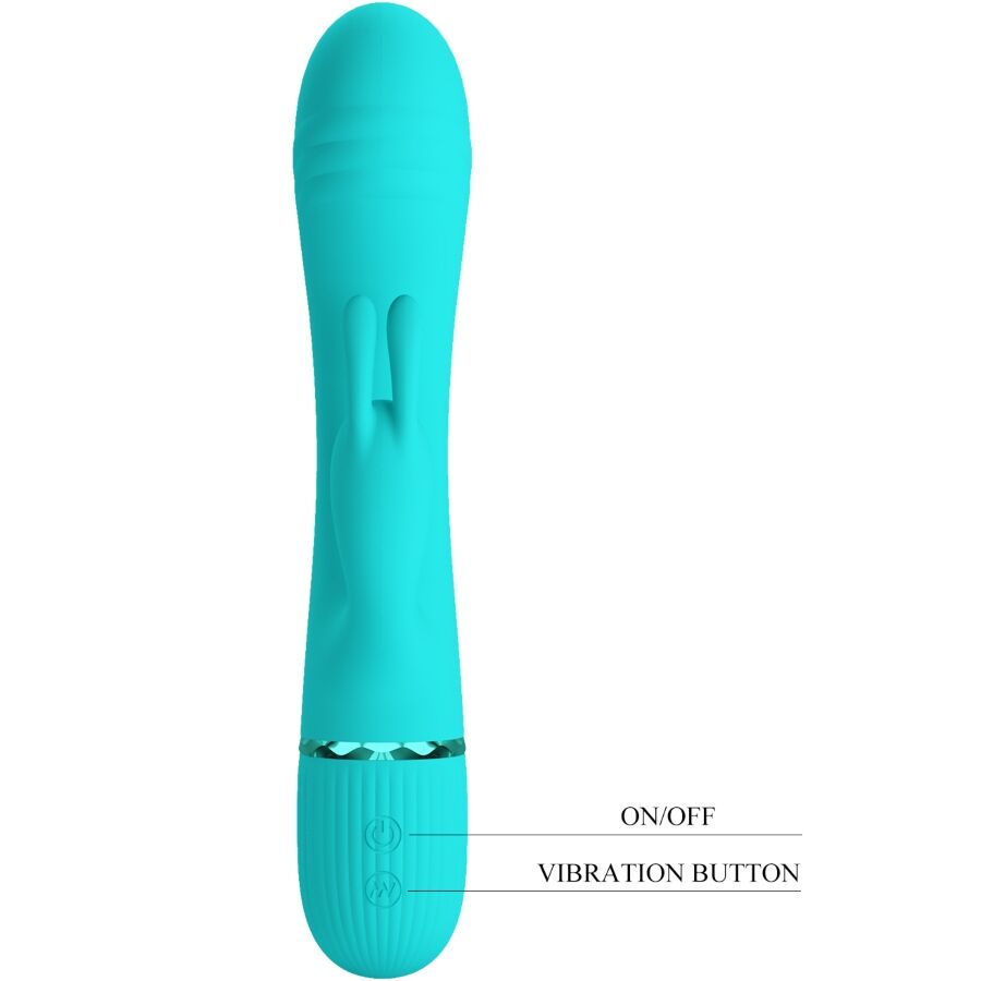 PRETTY LOVE - VIBRATEUR SCOCCO LAPIN TURQUOISE PRETTY LOVE FLIRTATION