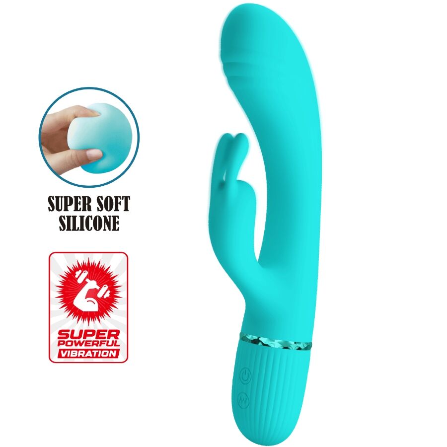PRETTY LOVE - VIBRATEUR SCOCCO LAPIN TURQUOISE PRETTY LOVE FLIRTATION