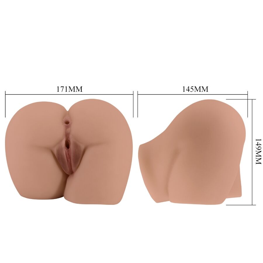 CRAZY BULL - VIBRATEUR BERNACE ASS AVEC VAGIN ET ANUS RÉALISTES TÉLÉCOMMANDE CRAZY BULL