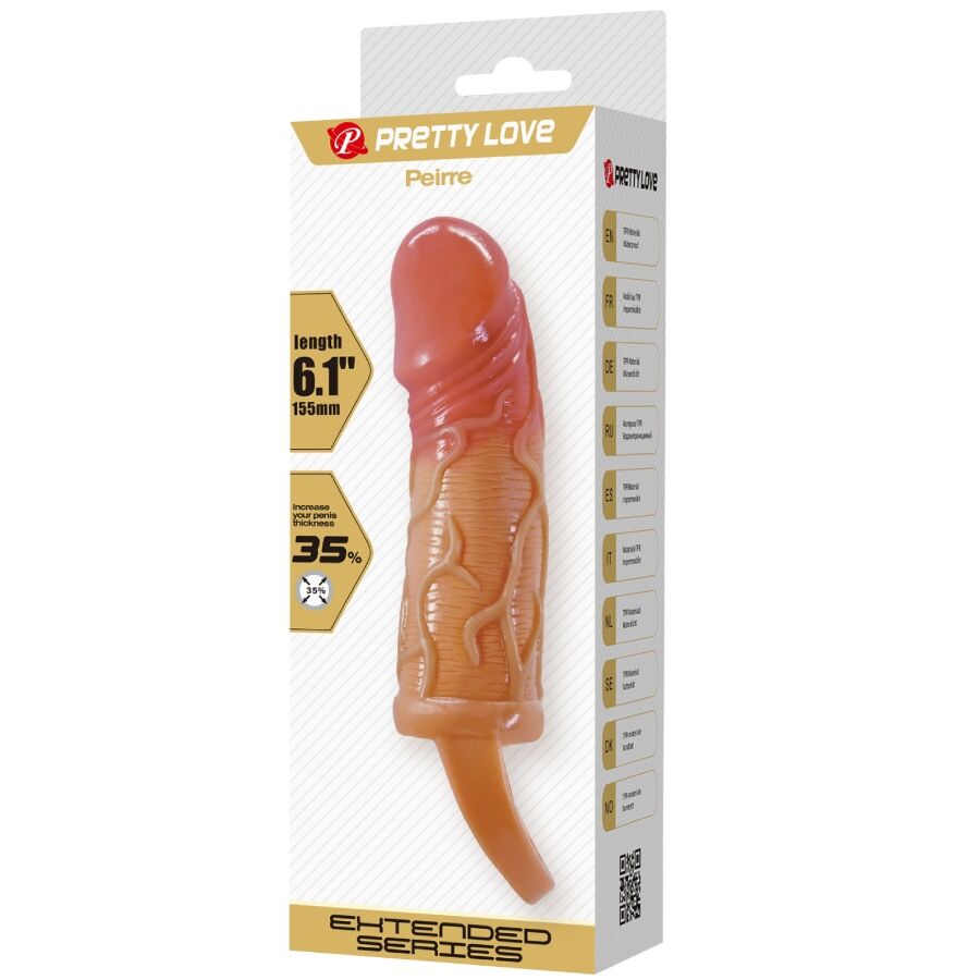 PRETTY LOVE - MANCHON PENIS PEIRRE 10 CM PRETTY LOVE