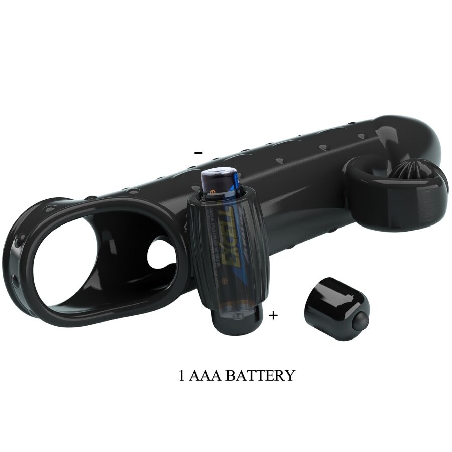 ROMANCE - MANCHON PÉNIS VIBRANT NOIR ROMANCE