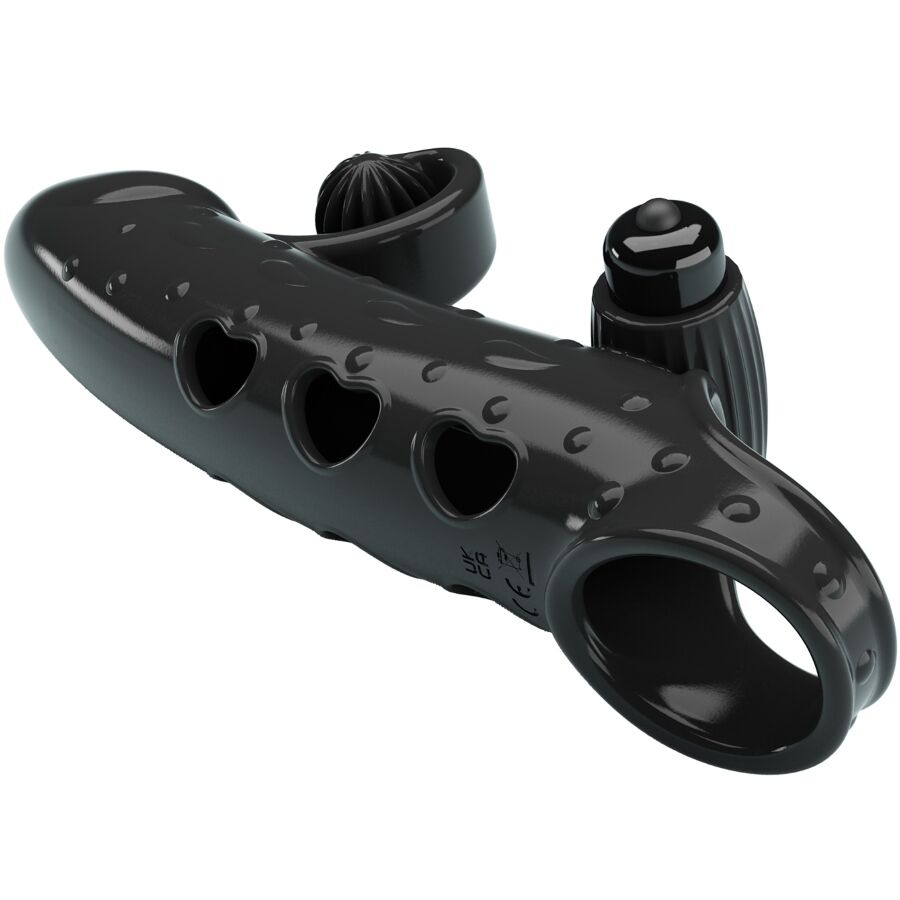 ROMANCE - MANCHON PÉNIS VIBRANT NOIR ROMANCE