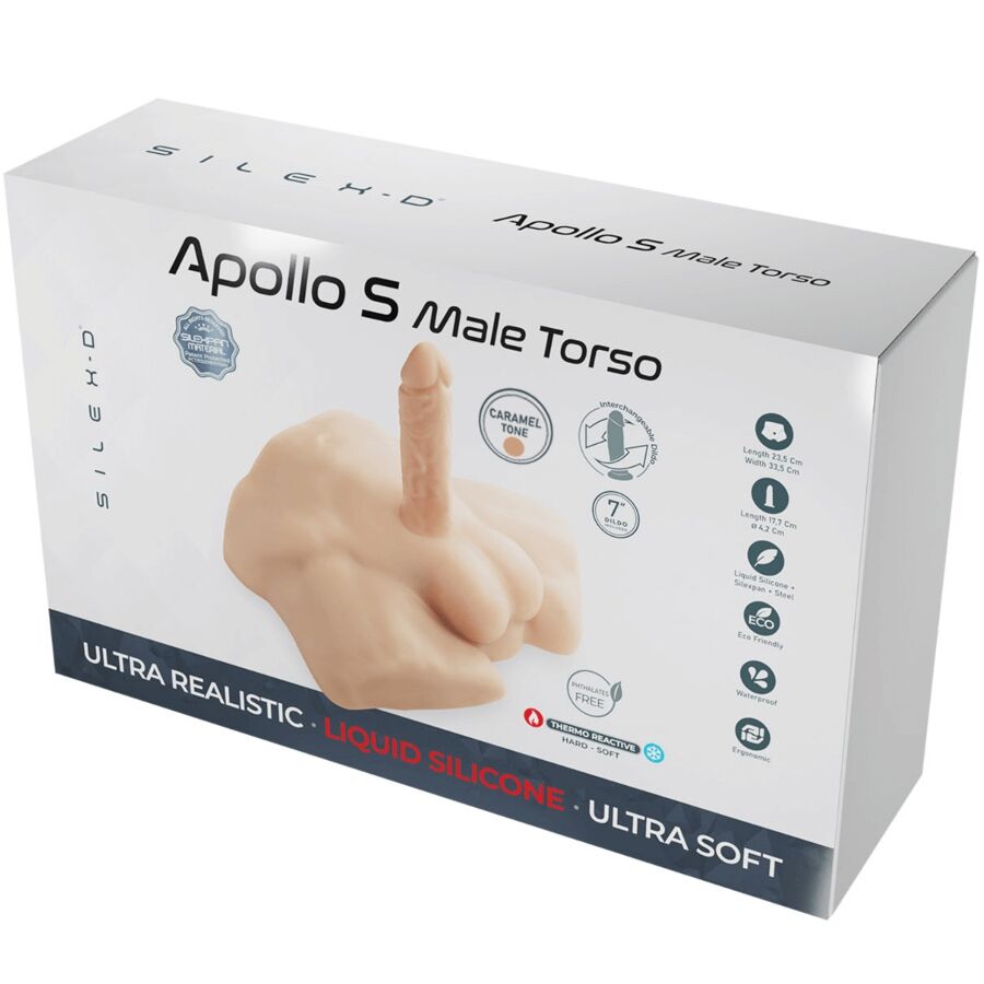 SILEXD - TORSE D'HOMME RÉALISTE APOLLO S CARAMEL SILEXD