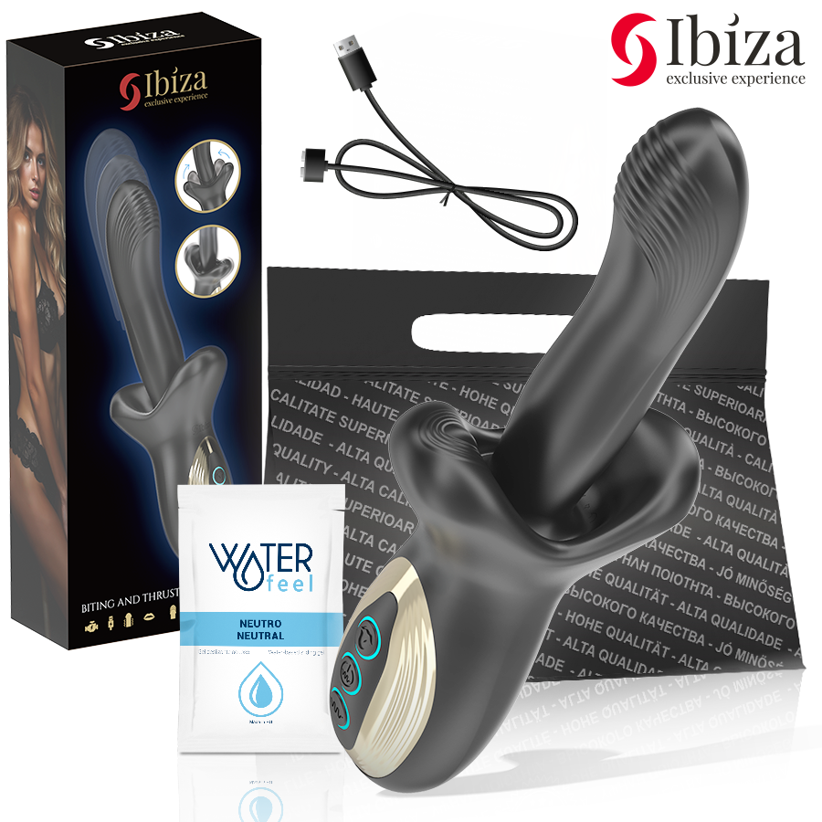 IBIZA - VIBRATEUR PUISSANT AVEC EFFET DE POUSSÉE ET DE MORSURE IBIZA TECHNOLOGY