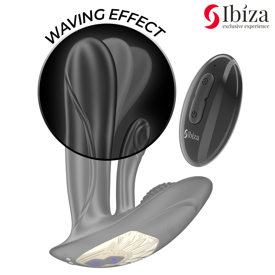 IBIZA - VIBRATEUR PORTABLE AVEC STIMULATION DU POINT G ET DU CLITORIS AVEC TÉLÉCOMMANDE IBIZA TECHNOLOGY
