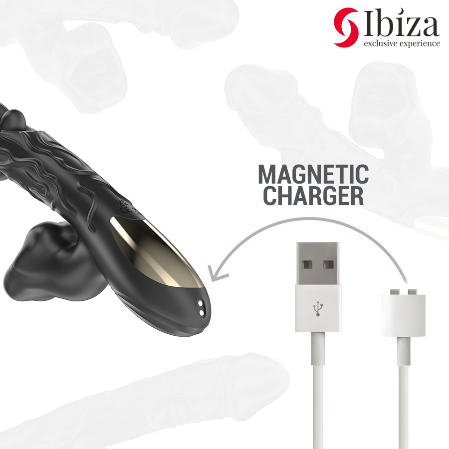 IBIZA - VIBRATEUR ET STIMULATEUR DE CLITORIS AVEC EFFET DE MORDRE ET DE ROTATION IBIZA TECHNOLOGY