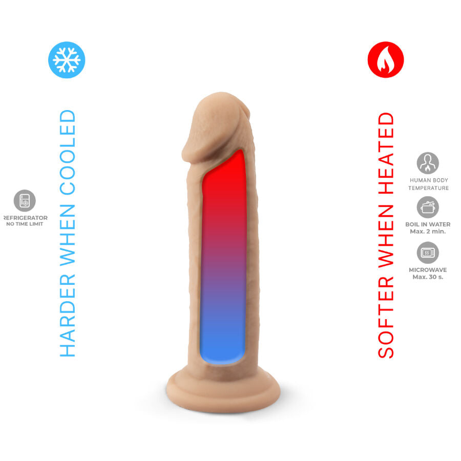 SILEXD - MODÈLE DE PÉNIS RÉALISTE 2 SILICONE THERMOREACTIF 15,4 CM SILEXD