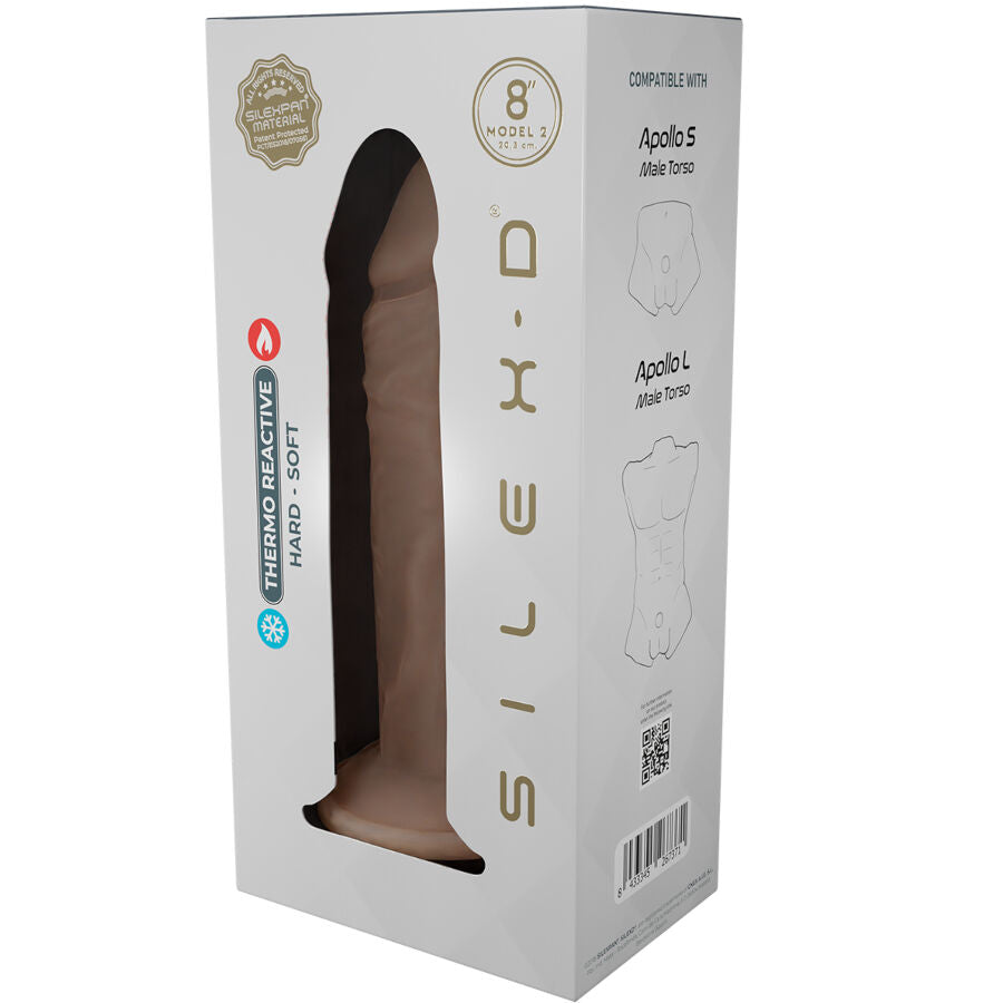 SILEXD - MODÈLE DE PÉNIS RÉALISTE 8 SILICONE LIQUIDE 20,6 CM SILEXD
