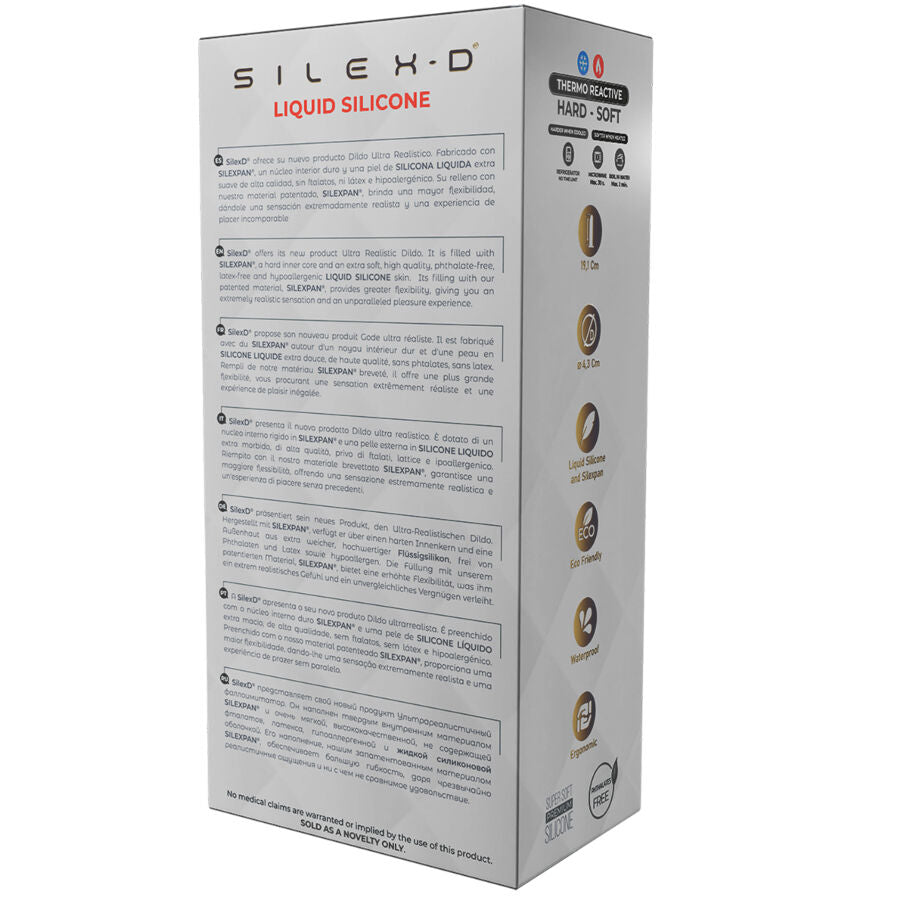 SILEXD - MODÈLE DE PÉNIS RÉALISTE 8 SILICONE LIQUIDE 20,6 CM SILEXD