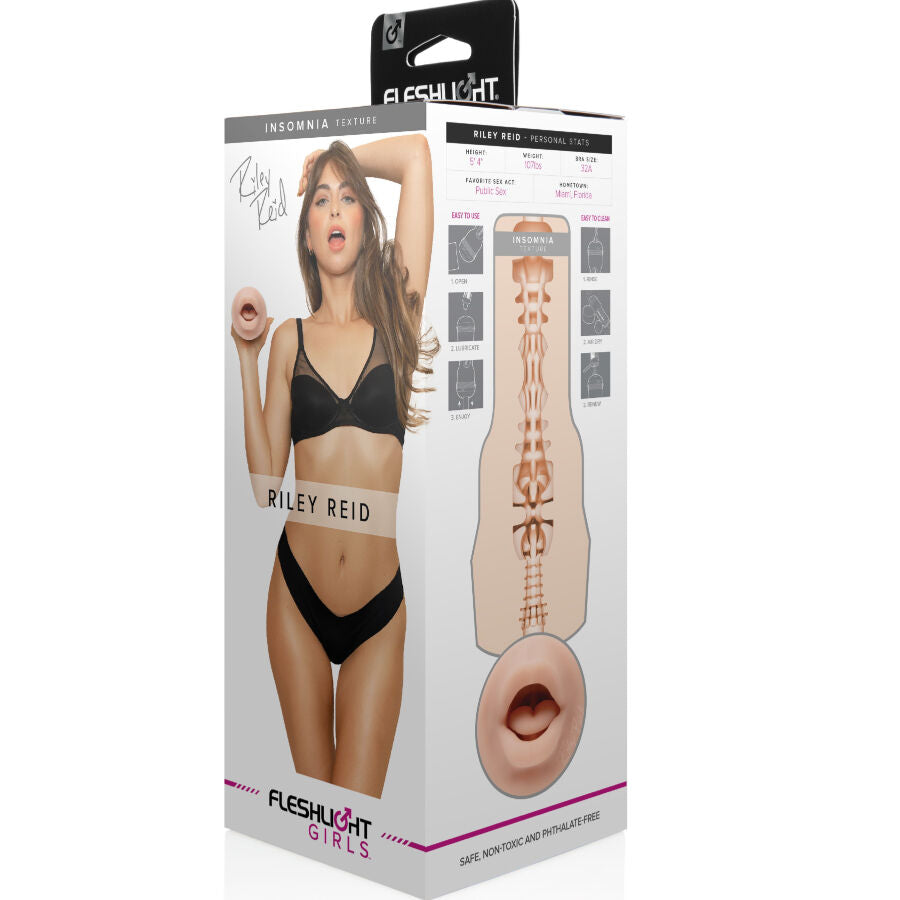 FLESHLIGHT GIRLS - RILEY REID INSOMNIA MOUTH FLESHLIGHT GIRLS
