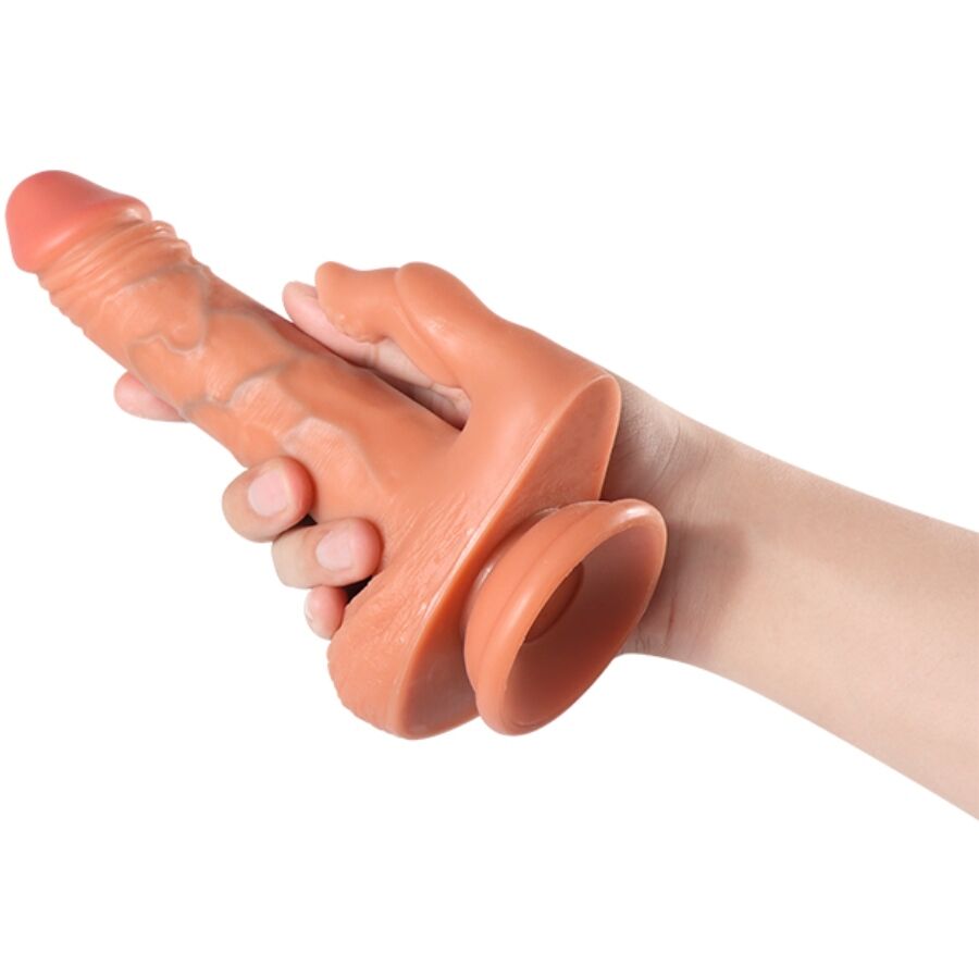 SHEQU - JULIAN DILDO ET STIMULATEUR DE CLITORIS AVEC VIBRATION ET TÉLÉCOMMANDE 16 CM SHEQU
