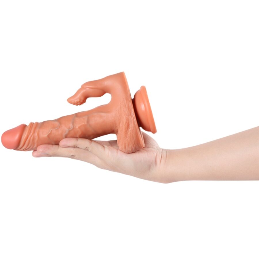 SHEQU - JULIAN DILDO ET STIMULATEUR DE CLITORIS AVEC VIBRATION ET TÉLÉCOMMANDE 16 CM SHEQU