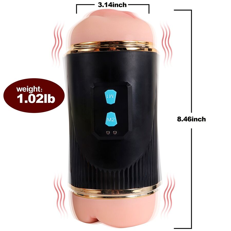 SHEQU - KAY DOUBLE MASTURBATEUR AVEC DOUBLE VIBRATION DE LA BOUCHE ET DU VAGIN SHEQU