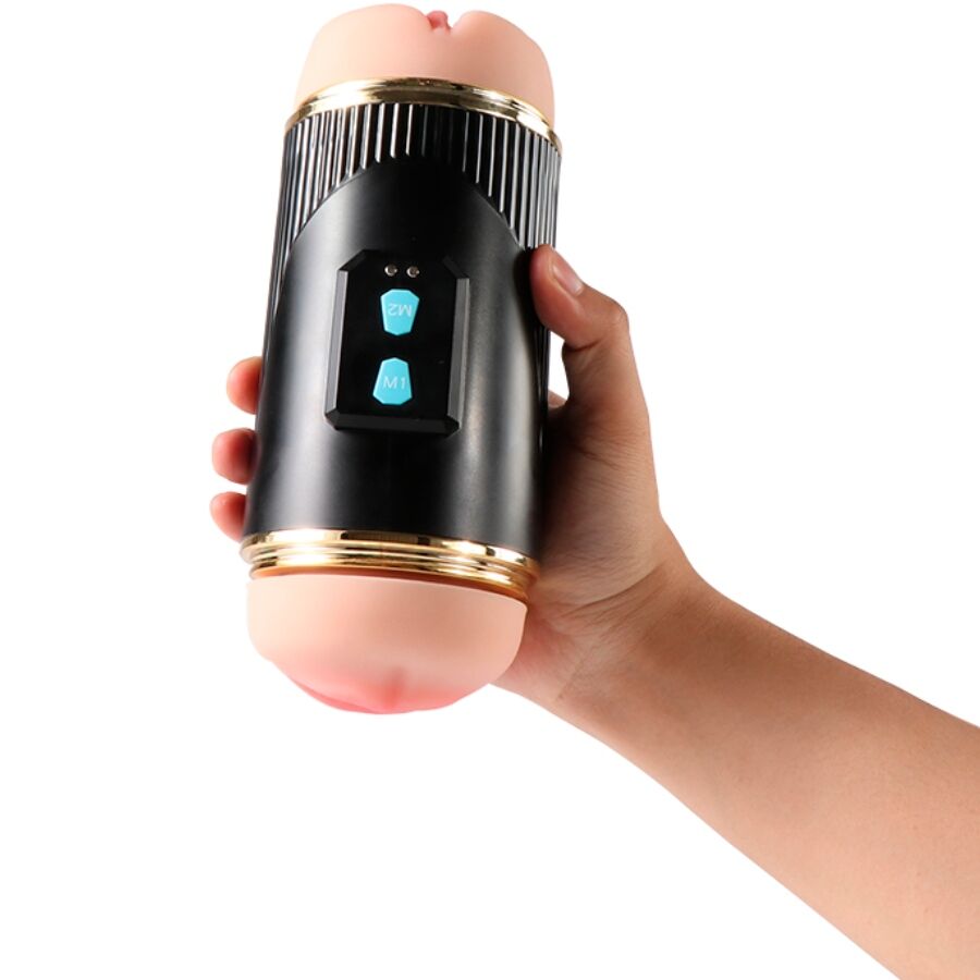 SHEQU - KAY DOUBLE MASTURBATEUR AVEC DOUBLE VIBRATION DE LA BOUCHE ET DU VAGIN SHEQU