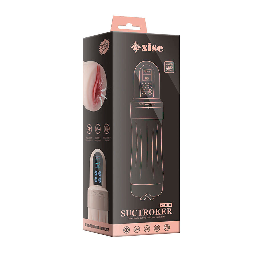 XISE - SUCTROKER V3.0 III MASTURBATEUR VAGIN AVEC VIBRATION XISE