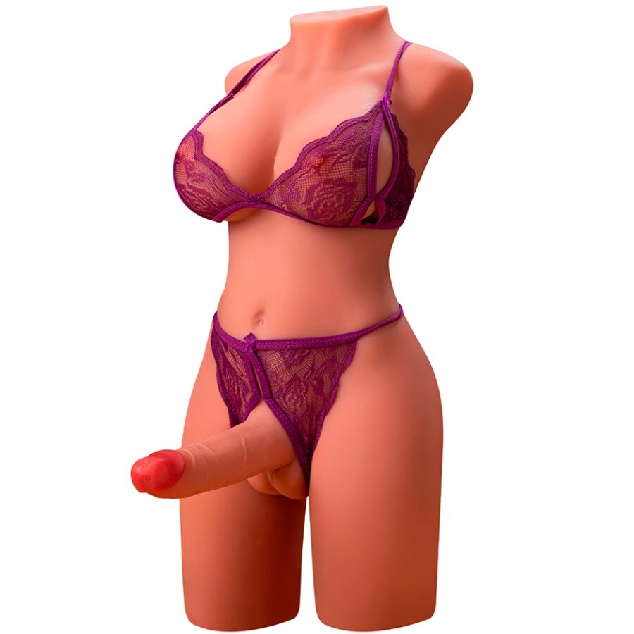 XISE - MIAH LADY BOY TORSE FÉMININ AVEC GODE AVEC VIBRATION ET POUSSÉE 55 CM XISE