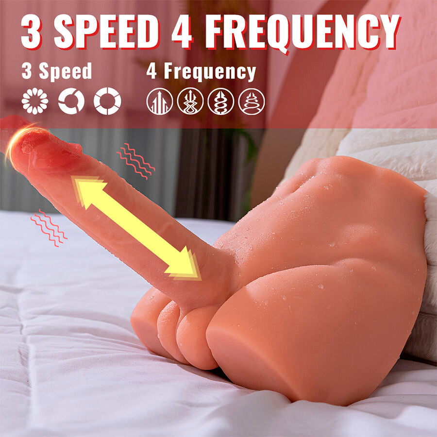 XISE - PEEL DILDO ASS GODE RÉALISTE MASTURBATEUR POSITION FRONTALE AVEC POUSSÉE 17,5 CM XISE