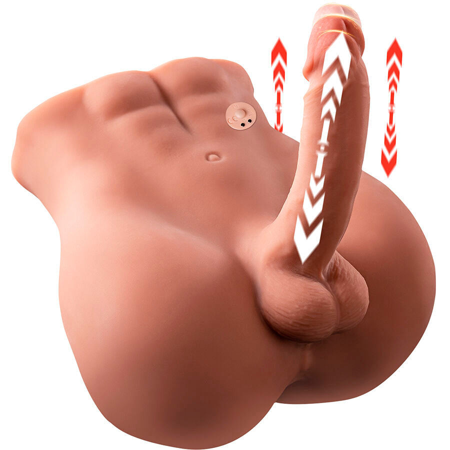 XISE - BERTLETT DILDO ASS GODE RÉALISTE ET MASTURBATEUR ANUS POSITION FRONTALE AVEC POUSSÉE 18 CM XISE