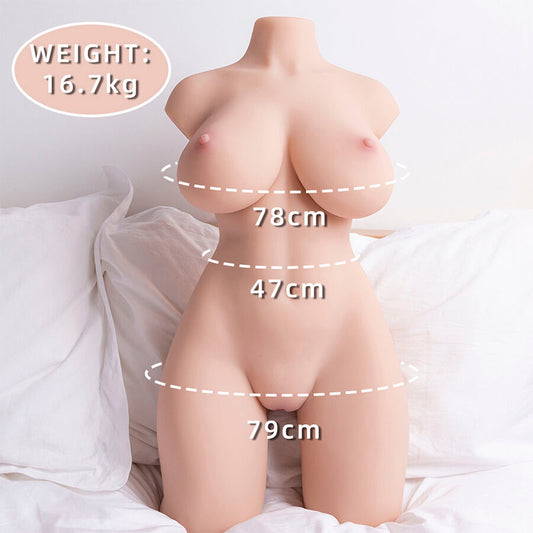 XISE - TORSE RÉALISTE FÉMININ BIEN RANGÉ AVEC POUSSÉE 71 CM XISE
