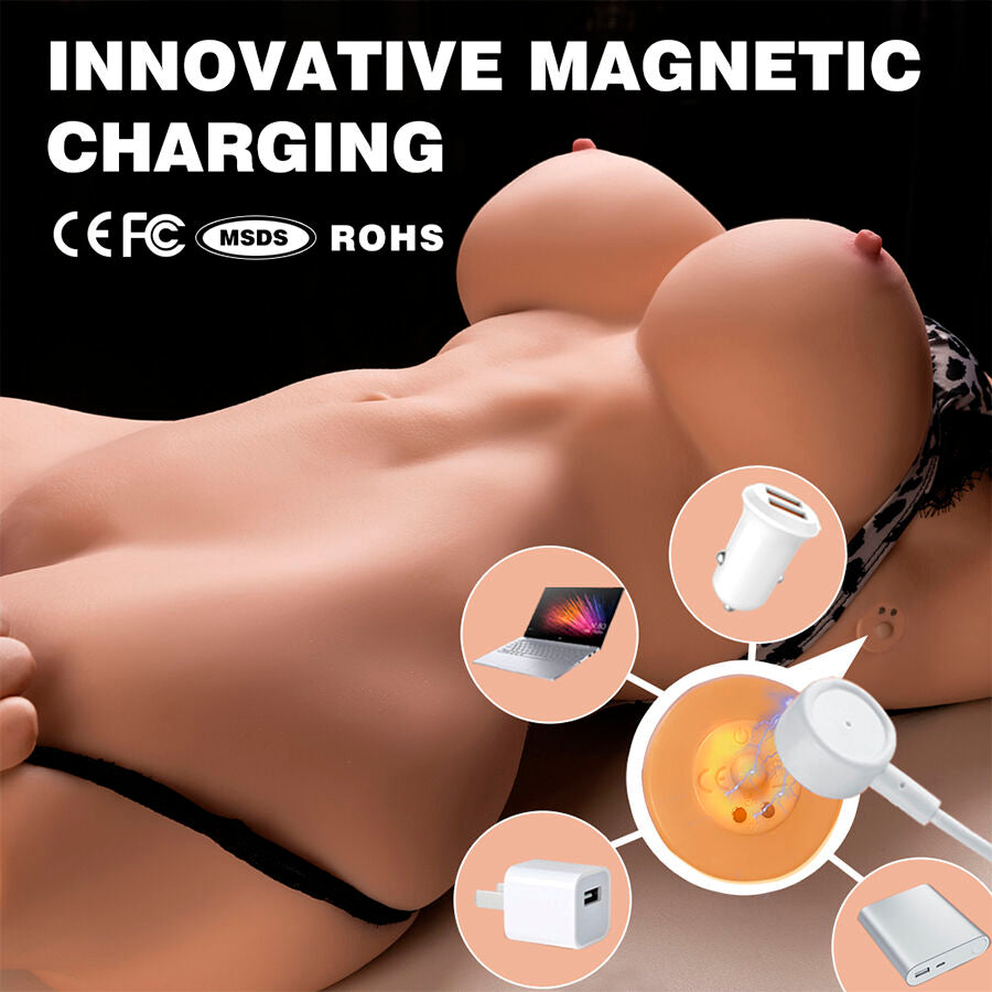 XISE - MURIEL TORSE FÉMININ RÉALISTE AVEC POUSSÉE 55 CM XISE