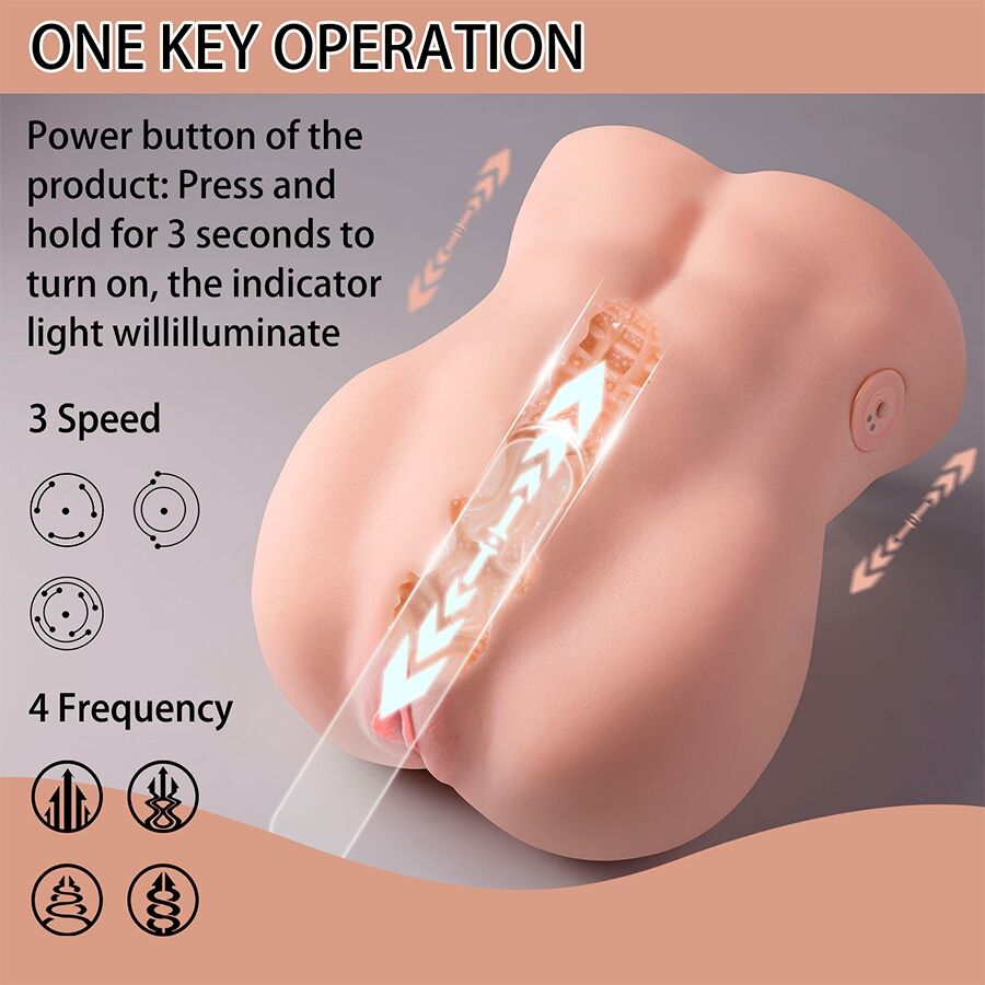 XISE - LYDIA MASTURBATEUR VAGIN FÉMININ AVEC POUSSÉE 25 CM XISE