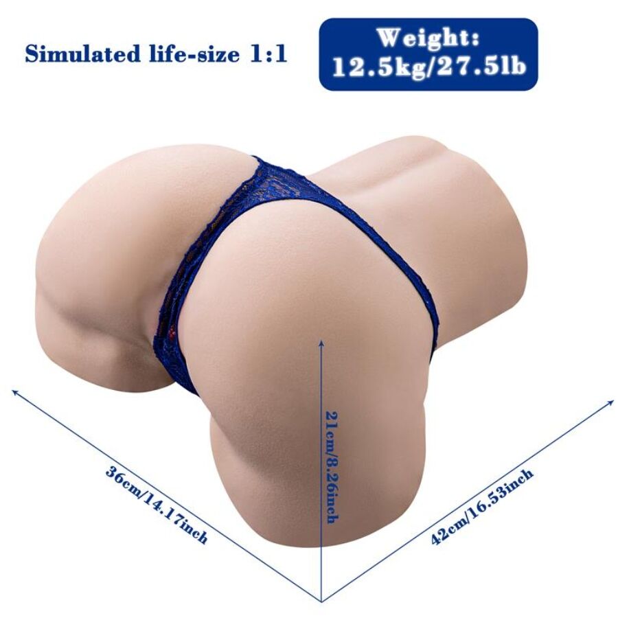 XISE - GINA MASTURBATEUR VAGIN RÉALISTE MULTIPOSITION AVEC VIBRATION ET TÉLÉCOMMANDE XISE