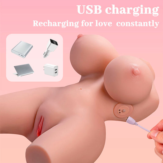 XISE - FRIEDA TORSE FÉMININ RÉALISTE AVEC VIBRATION 36 CM XISE