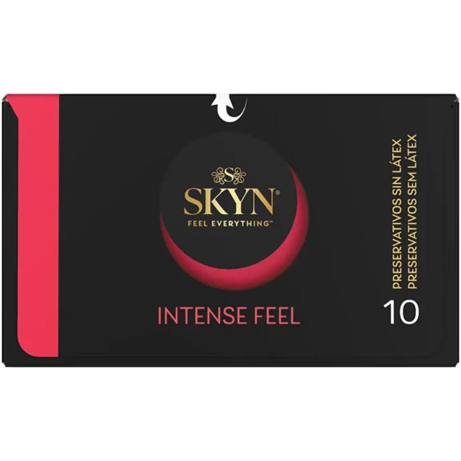 SKYN - PRÉSERVATIF TEXTURÉ À LA SENSATION INTENSE AVEC UN DESIGN ONDULÉ 10 UNITÉS SKYN