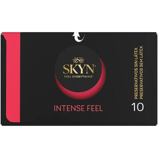 SKYN - PRÉSERVATIF TEXTURÉ À LA SENSATION INTENSE AVEC UN DESIGN ONDULÉ 10 UNITÉS SKYN