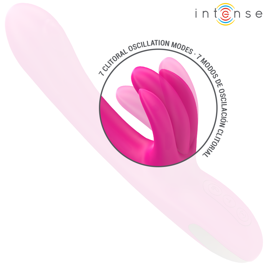 INTENSE - BRITNEY VIBRATEUR LAPIN MULTIFONCTION 23 CM ROSE INTENSE FUN