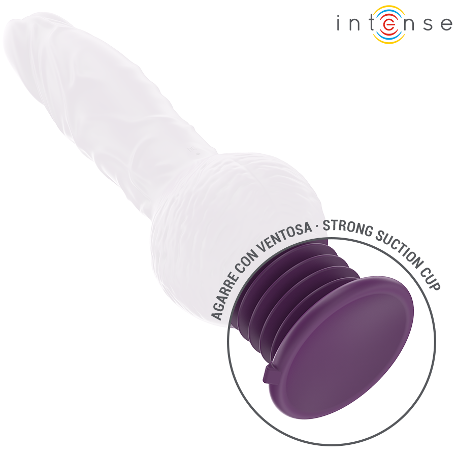 INTENSE - VIBRATEUR MULTIFONCTION TATUM AVEC VIBRATION DE HAUT EN BAS 24 CM VIOLET INTENSE FUN