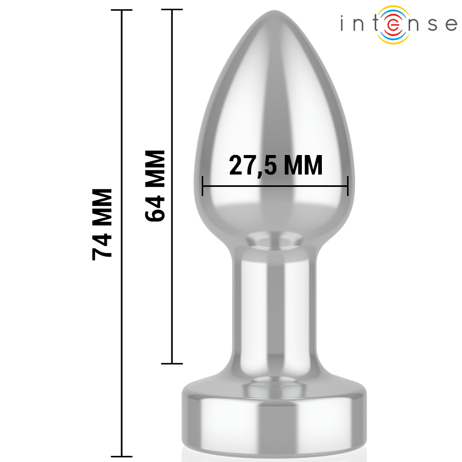 INTENSE - PLUG ANAL 10 VIBRATIONS MÉTAL AVEC TÉLÉCOMMANDE S INTENSE ANAL TOYS