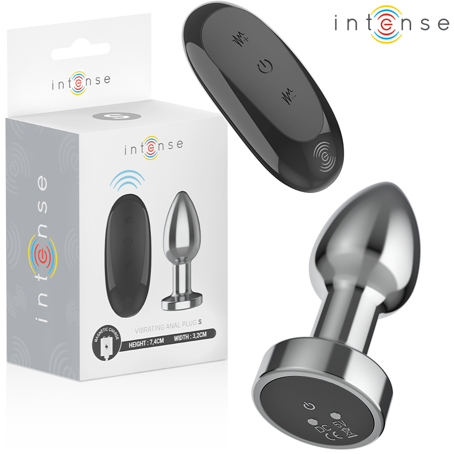 INTENSE - PLUG ANAL 10 VIBRATIONS MÉTAL AVEC TÉLÉCOMMANDE S INTENSE ANAL TOYS