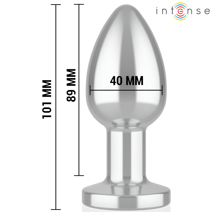 INTENSE - PLUG ANAL 10 VIBRATIONS MÉTAL AVEC TÉLÉCOMMANDE L INTENSE ANAL TOYS